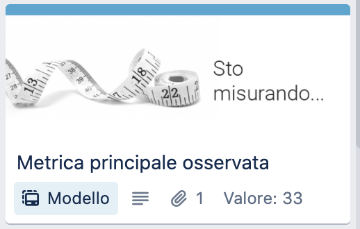 La metrica principale indica il numero più importante che osserveremo